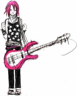 rose etoile guitare